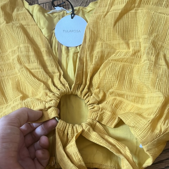 Tularosa - Molly Blouse in Mustard Yellow (size small) - Picture 5 of 8